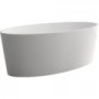 LEXY Matte White Stone Bathtub